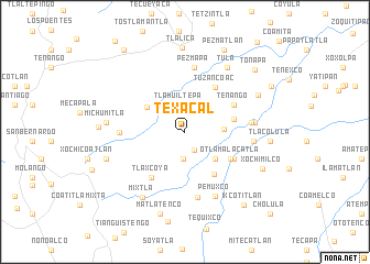 map of Texacal