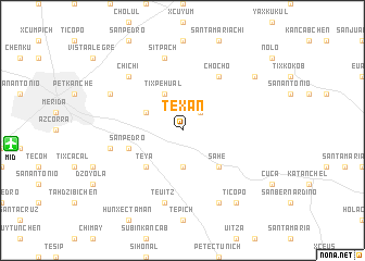 map of Texan