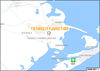 map of Texas City Junction