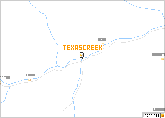 map of Texas Creek