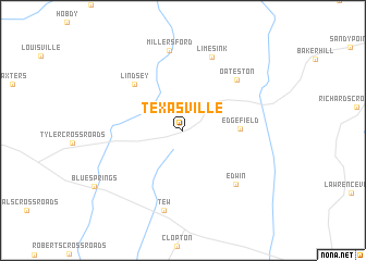 map of Texasville