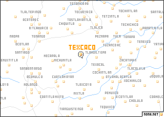 map of Texcaco