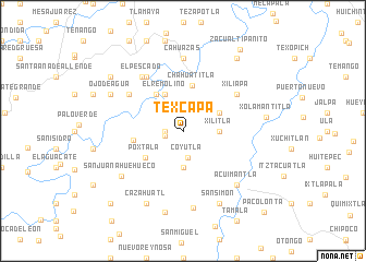 map of Texcapa