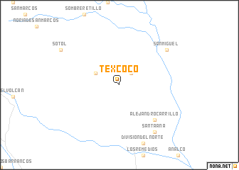 map of Texcoco