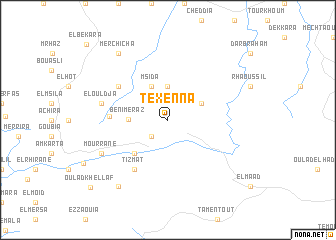 map of Texenna