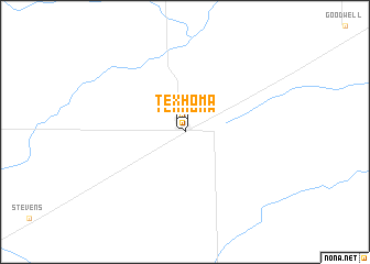 map of Texhoma