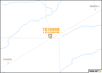 map of Texhoma