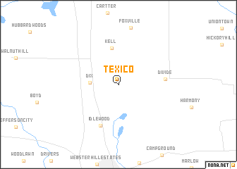 map of Texico