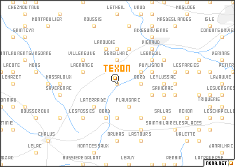 map of Texon