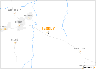 map of Texroy