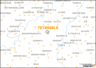 map of Teyahuala