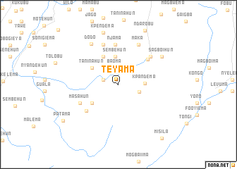 map of Teyama