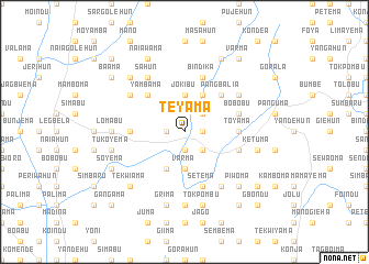 map of Teyama