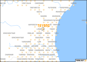 map of Te-yang