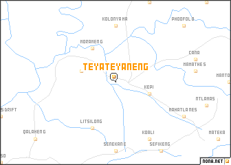 map of Teyateyaneng