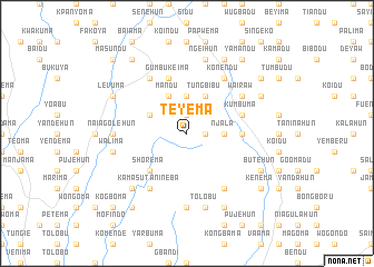 map of Teyema