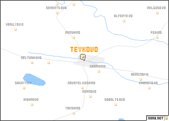 map of Teykovo