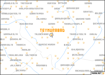 map of Teymūrābād