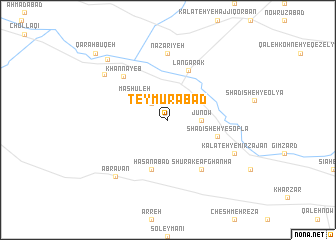 map of Teymūrābād