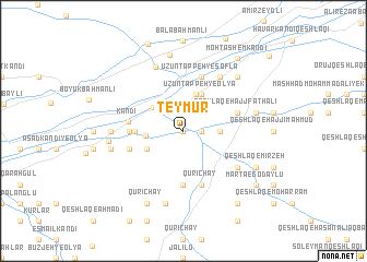 map of Teymūr
