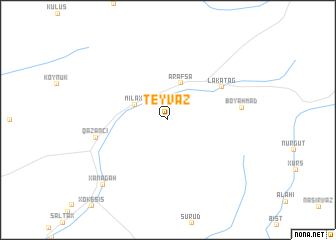 map of Teyvaz