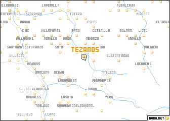 map of Tezanos