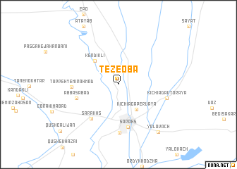 map of Teze-Oba