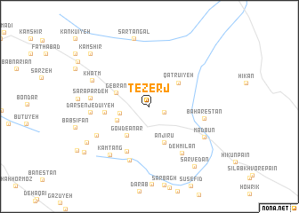 map of Tezerj
