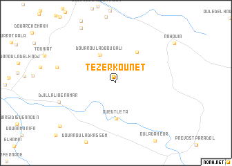 map of Tezerkounet