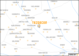 map of Tezgeçer