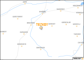 map of Tezköy