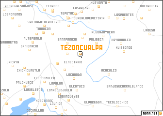 map of Tezoncualpa