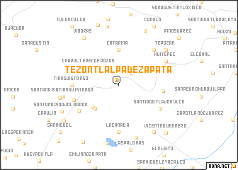 map of Tezontlalpa de Zapata