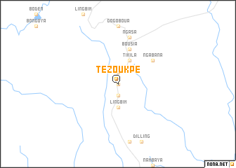 map of Tezoukpé