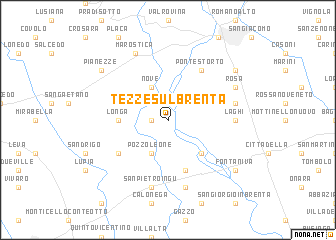 map of Tezze sul Brenta