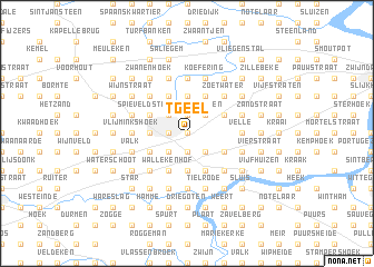 map of ʼt Geel