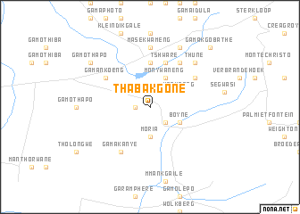 map of Thabakgone