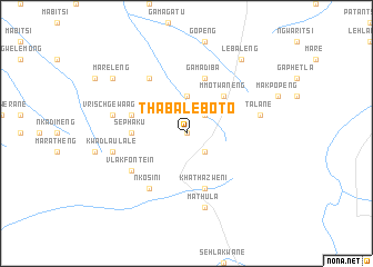 map of Thabaleboto