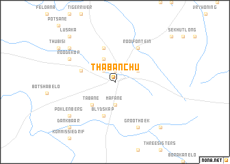 map of Thaba Nchu