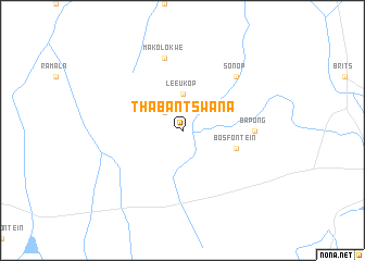 map of Thabantswana