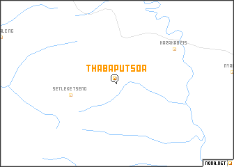 map of Thaba Putsoa