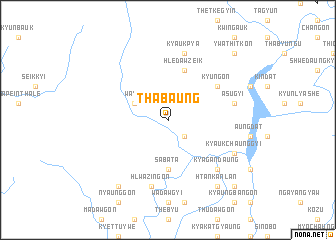 map of Thabaung