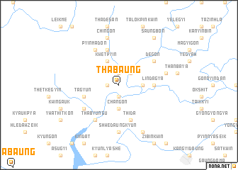 map of Thabaung