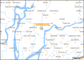 map of Thabaung