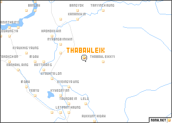 map of Thabawleik