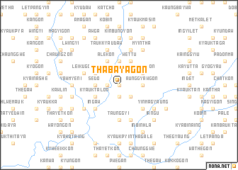 map of Thabayagon