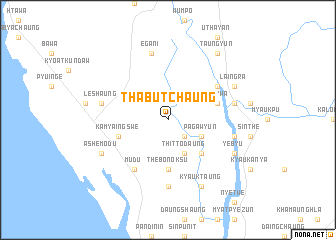 map of Thabutchaung