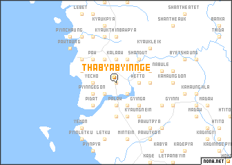 map of Thabyabyinnge