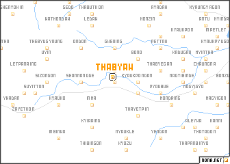 map of Thabyaw