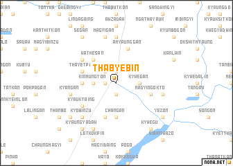 map of Thabyebin